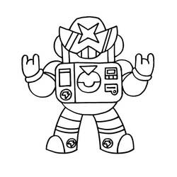 Dessin à colorier: Brawl Stars (Jeux Vidéos) #175492 - Coloriages à Imprimer Gratuits