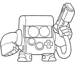 Dessin à colorier: Brawl Stars (Jeux Vidéos) #214738 - Coloriages à Imprimer Gratuits