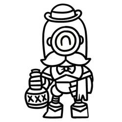 Dessin à colorier: Brawl Stars (Jeux Vidéos) #214740 - Coloriages à Imprimer Gratuits