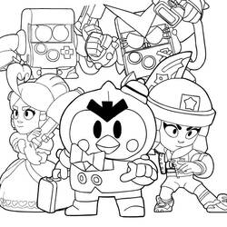 Dessin à colorier: Brawl Stars (Jeux Vidéos) #214748 - Coloriages à Imprimer Gratuits