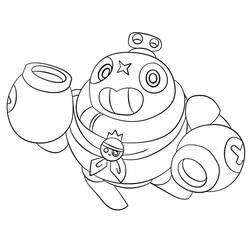 Dessin à colorier: Brawl Stars (Jeux Vidéos) #214759 - Coloriages à Imprimer Gratuits