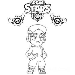 Dessin à colorier: Brawl Stars (Jeux Vidéos) #214760 - Coloriages à Imprimer Gratuits