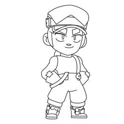 Dessin à colorier: Brawl Stars (Jeux Vidéos) #214762 - Coloriages à Imprimer Gratuits