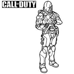 Coloriage Call Of Duty (Jeux Vidéos) #198997 à imprimer et colorier