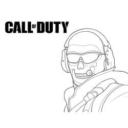 Coloriage Call Of Duty (Jeux Vidéos) #199009 à imprimer et colorier