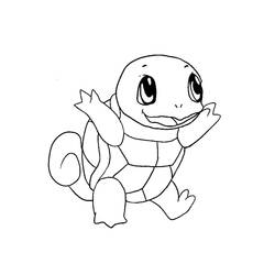 Dessin à colorier: Carapuce (Jeux Vidéos) #181486 - Coloriages à Imprimer Gratuits