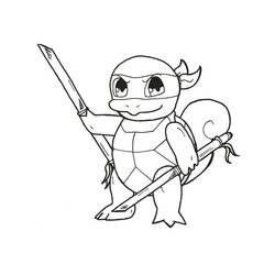 Dessin à colorier: Carapuce (Jeux Vidéos) #181489 - Coloriages à Imprimer Gratuits