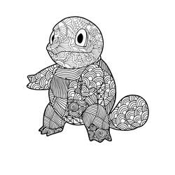 Dessin à colorier: Carapuce (Jeux Vidéos) #181490 - Coloriages à Imprimer Gratuits