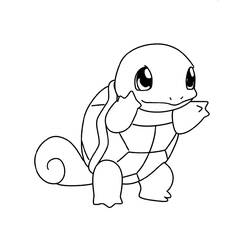 Dessin à colorier: Carapuce (Jeux Vidéos) #181498 - Coloriages à Imprimer Gratuits