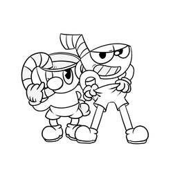 Dessin à colorier: Cuphead (Jeux Vidéos) #185094 - Coloriages à Imprimer Gratuits