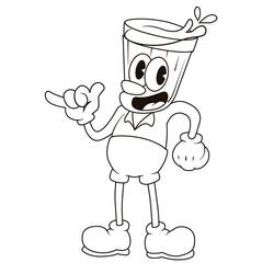 Dessin à colorier: Cuphead (Jeux Vidéos) #185100 - Coloriages à Imprimer Gratuits