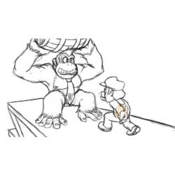 Dessin à colorier: Donkey Kong (Jeux Vidéos) #112179 - Coloriages à imprimer