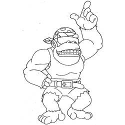 Dessin à colorier: Donkey Kong (Jeux Vidéos) #112188 - Coloriages à imprimer