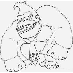 Dessin à colorier: Donkey Kong (Jeux Vidéos) #112200 - Coloriages à imprimer