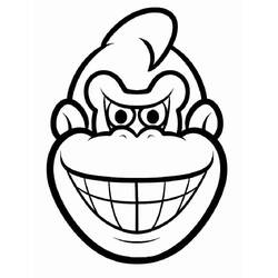 Coloriage Donkey Kong (Jeux Vidéos) #186383, dessin gratuit prêt à imprimer