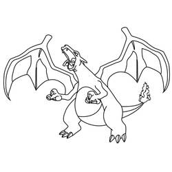 Coloriage Dracaufeu (Jeux Vidéos) #179547 à imprimer et colorier