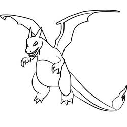 Coloriage Dracaufeu (Jeux Vidéos) #179559 à imprimer et colorier