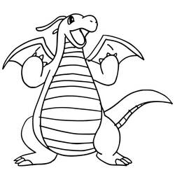 Dessin à colorier: Dracolosse (Jeux Vidéos) #181593 - Coloriages à Imprimer Gratuits