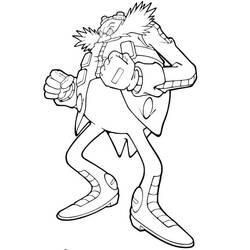 Coloriage Eggman (Docteur Ivo Robotnik) (Jeux Vidéos) #187985 à imprimer et colorier