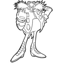 Coloriage Eggman (Docteur Ivo Robotnik) (Jeux Vidéos) #187986 à imprimer et colorier