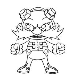 Coloriage Eggman (Docteur Ivo Robotnik) (Jeux Vidéos) #187988 à imprimer et colorier
