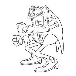 Coloriage Eggman (Docteur Ivo Robotnik) (Jeux Vidéos) #187990 à imprimer et colorier