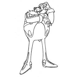 Coloriage Eggman (Docteur Ivo Robotnik) (Jeux Vidéos) #187991 à imprimer et colorier