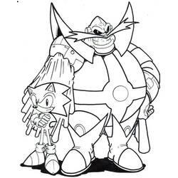 Coloriage Eggman (Docteur Ivo Robotnik) (Jeux Vidéos) #187999 à imprimer et colorier