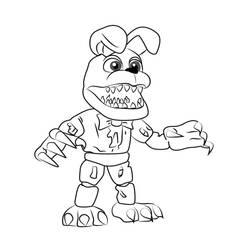 Dessin à colorier: Five Nights at Freddy’s (FNAF) (Jeux Vidéos) #199603 - Coloriages à Imprimer Gratuits
