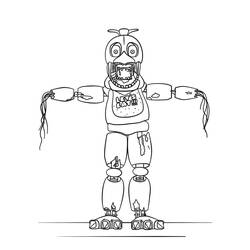 Dessin à colorier: Five Nights at Freddy’s (FNAF) (Jeux Vidéos) #199604 - Coloriages à Imprimer Gratuits