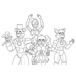 Dessin à colorier: Five Nights at Freddy’s (FNAF) (Jeux Vidéos) #199607 - Coloriages à Imprimer Gratuits