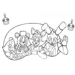 Dessin à colorier: Five Nights at Freddy’s (FNAF) (Jeux Vidéos) #199608 - Coloriages à Imprimer Gratuits