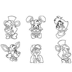 Coloriage Five Nights at Freddy’s (FNAF) (Jeux Vidéos) #199609 à imprimer et colorier