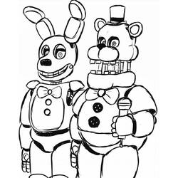 Coloriage Five Nights at Freddy’s (FNAF) (Jeux Vidéos) #199616 à imprimer et colorier