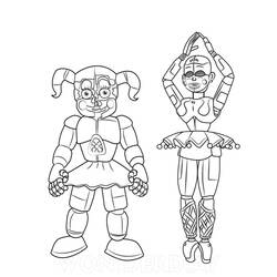 Coloriage Five Nights at Freddy’s (FNAF) (Jeux Vidéos) #199619 à imprimer et colorier