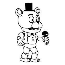 Coloriage Five Nights at Freddy’s (FNAF) (Jeux Vidéos) #199623 à imprimer et colorier