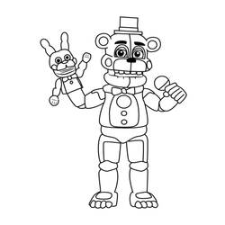 Coloriage Five Nights at Freddy’s (FNAF) (Jeux Vidéos) #199624 à imprimer et colorier