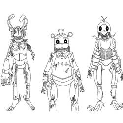 Dessin à colorier: Five Nights at Freddy’s (FNAF) (Jeux Vidéos) #199625 - Coloriages à Imprimer Gratuits