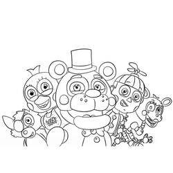Coloriage Five Nights at Freddy’s (FNAF) (Jeux Vidéos) #199627 à imprimer et colorier