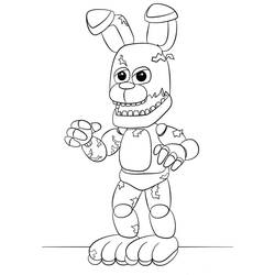 Coloriage Five Nights at Freddy’s (FNAF) (Jeux Vidéos) #199632 à imprimer et colorier