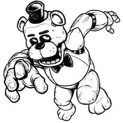 Dessin à colorier: Five Nights at Freddy’s (FNAF) (Jeux Vidéos) #199634 - Coloriages à Imprimer Gratuits