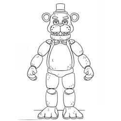 Coloriage Five Nights at Freddy’s (FNAF) (Jeux Vidéos) #199640 à imprimer et colorier