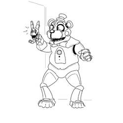 Coloriage Five Nights at Freddy’s (FNAF) (Jeux Vidéos) #199641 à imprimer et colorier