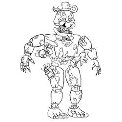 Coloriage Five Nights at Freddy’s (FNAF) (Jeux Vidéos) #199642 à imprimer et colorier