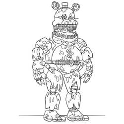 Dessin à colorier: Five Nights at Freddy’s (FNAF) (Jeux Vidéos) #199643 - Coloriages à Imprimer Gratuits
