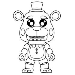 Coloriage Five Nights at Freddy’s (FNAF) (Jeux Vidéos) #199644 à imprimer et colorier
