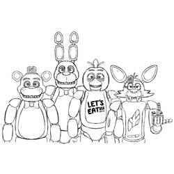 Dessin à colorier: Five Nights at Freddy’s (FNAF) (Jeux Vidéos) #199646 - Coloriages à Imprimer Gratuits