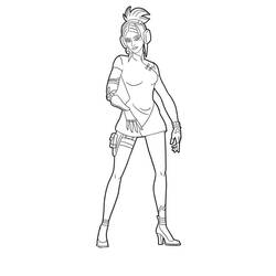 Coloriage Fortnite (Jeux Vidéos) #173607 à imprimer et colorier