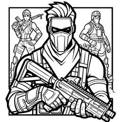 Coloriage Fortnite (Jeux Vidéos) #213121 à imprimer et colorier