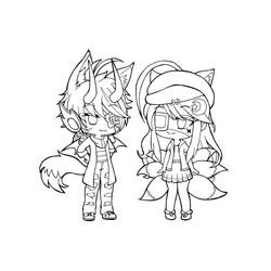 Coloriage Gacha Life (Jeux Vidéos) #174502 à imprimer et colorier